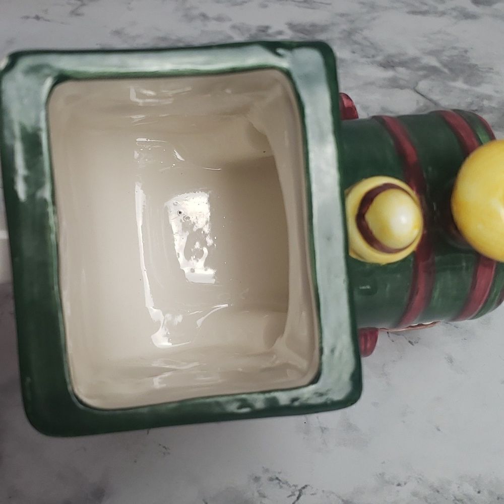 ‎Handpainted Christmas Train Pitcher - Picture 5 of 10